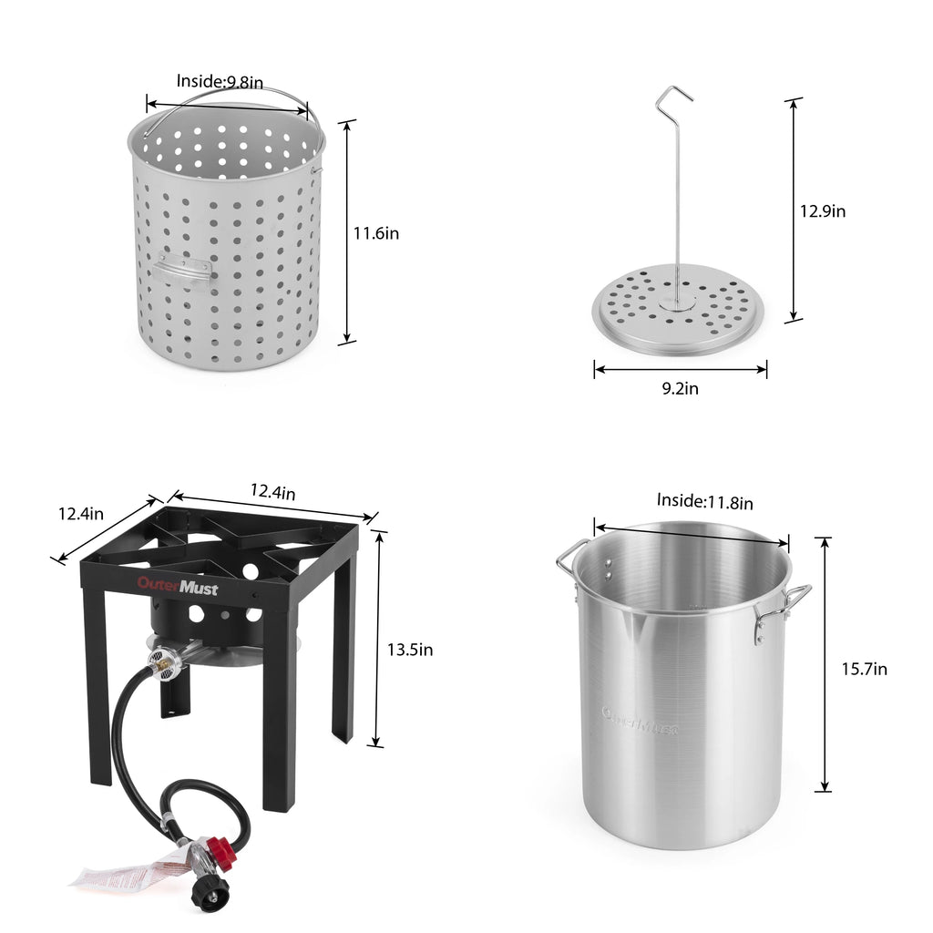 30 QT Seafood Boil Pot and Burner Kit G814
