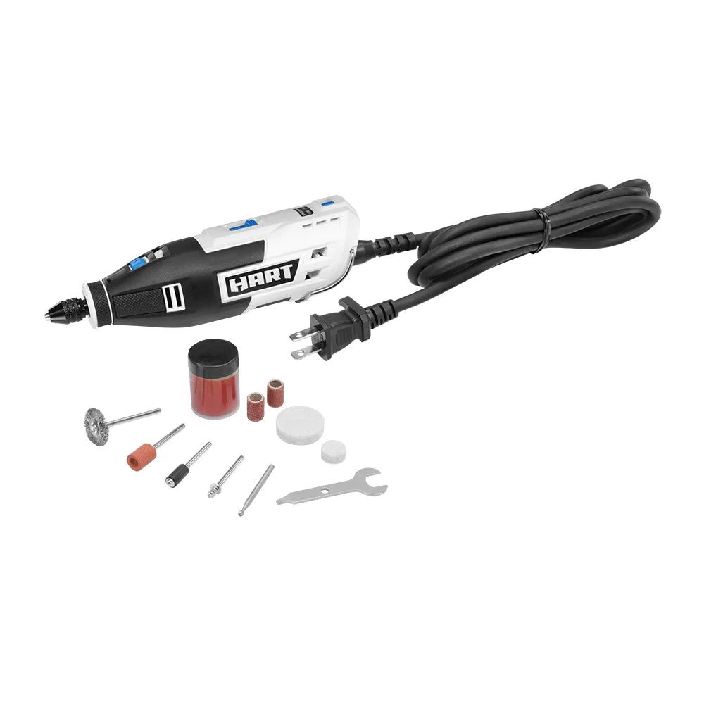 1 Amp 2-Speed Rotary Tool Kit with 10 Accessories Q13009