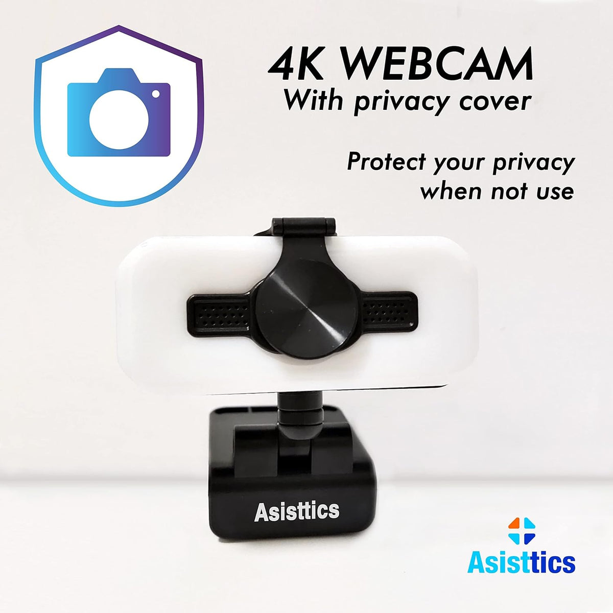 4K Webcam with Microphone and Ring Light L44300