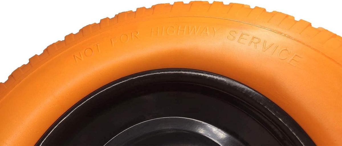 16 inch Flat Free Solid Rubber Wheelbarrow Tires Set of 2 B130110