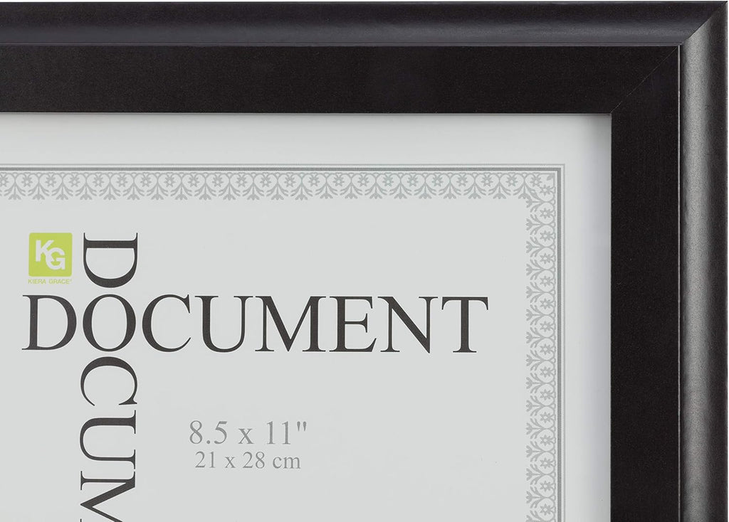 Black Wood Document Frames Set of 12 F9947