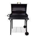 Portable Barrel Charcoal BBQ Grill with Front Shelf E806878