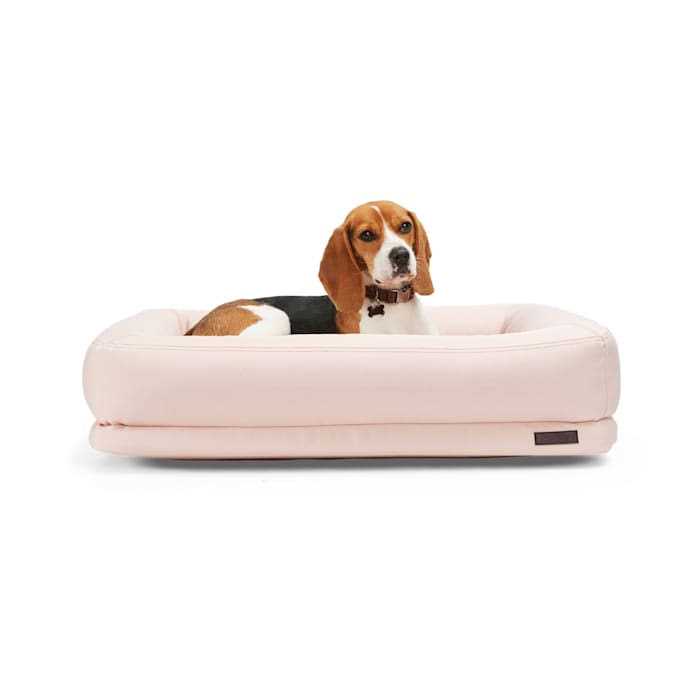 Recycled Fabric Pink Dog Bed T613559