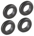 Black Vinyl Hole Grommet 1/2" 4 Pack I49111
