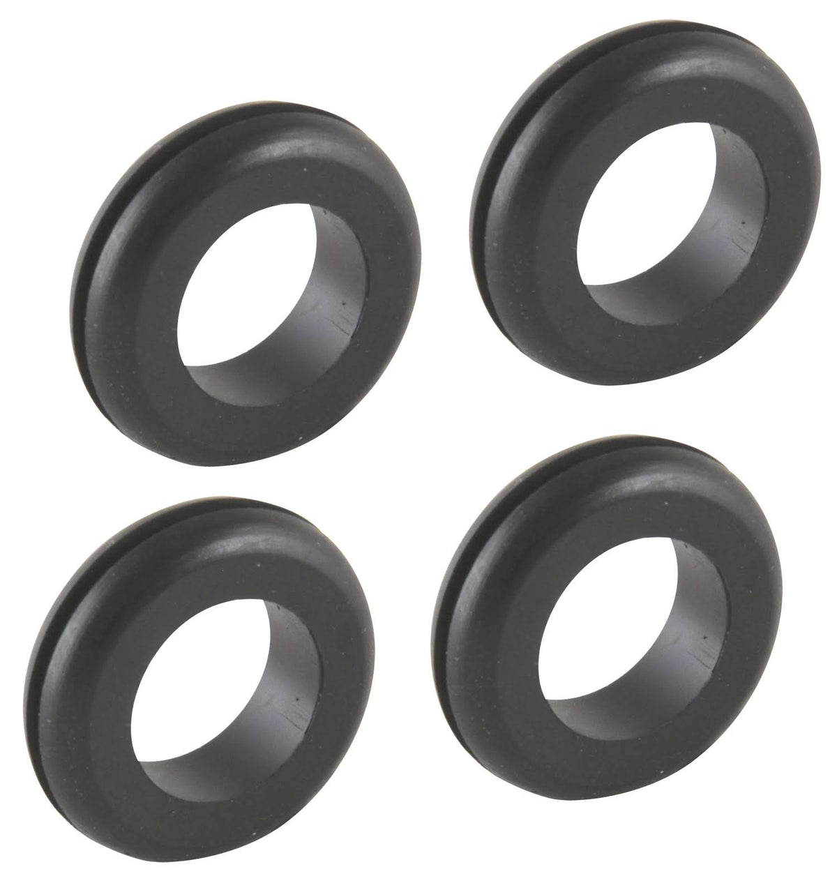 Black Vinyl Hole Grommet 1/2" 4 Pack I49111