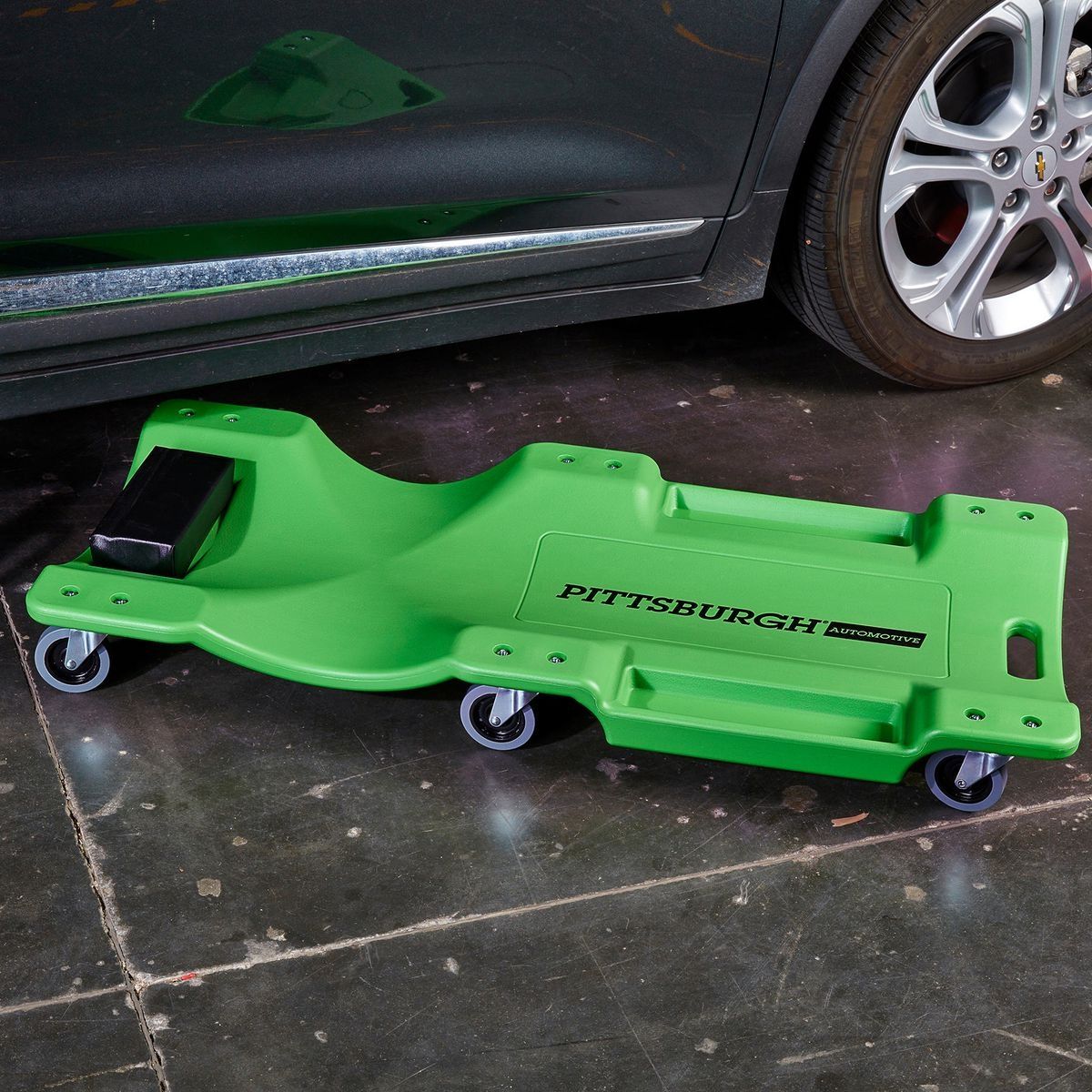 Green 300 lb. Capacity Low-Profile Creeper U79240