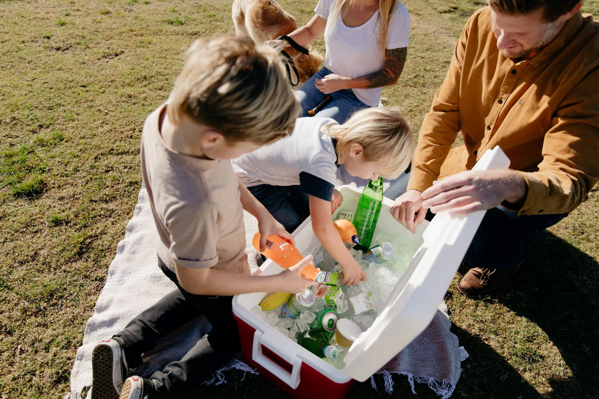 48 QT Red Ice Chest Cooler S725