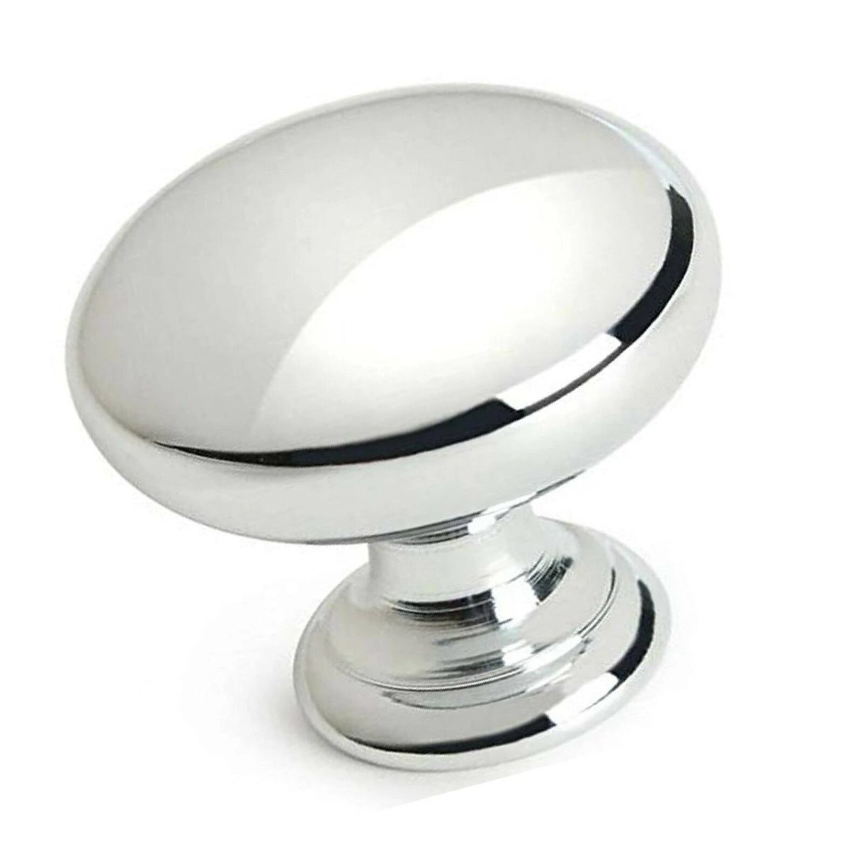 Polished Chrome Round Mushroom Knob 25 Pack F7261