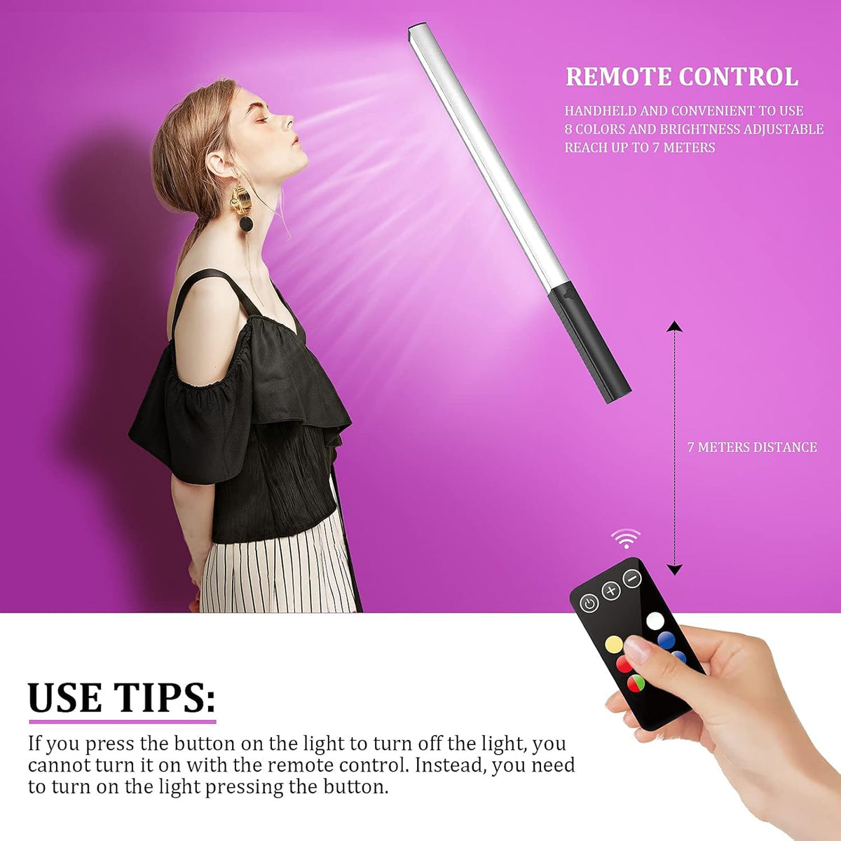 Portable Handheld LED Video Light 1000 Lumens USB Rechargeable T469