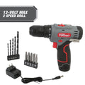 12V Max Lithium-Ion Cordless 2-Speed Drill Driver with Battery and Charger W27634