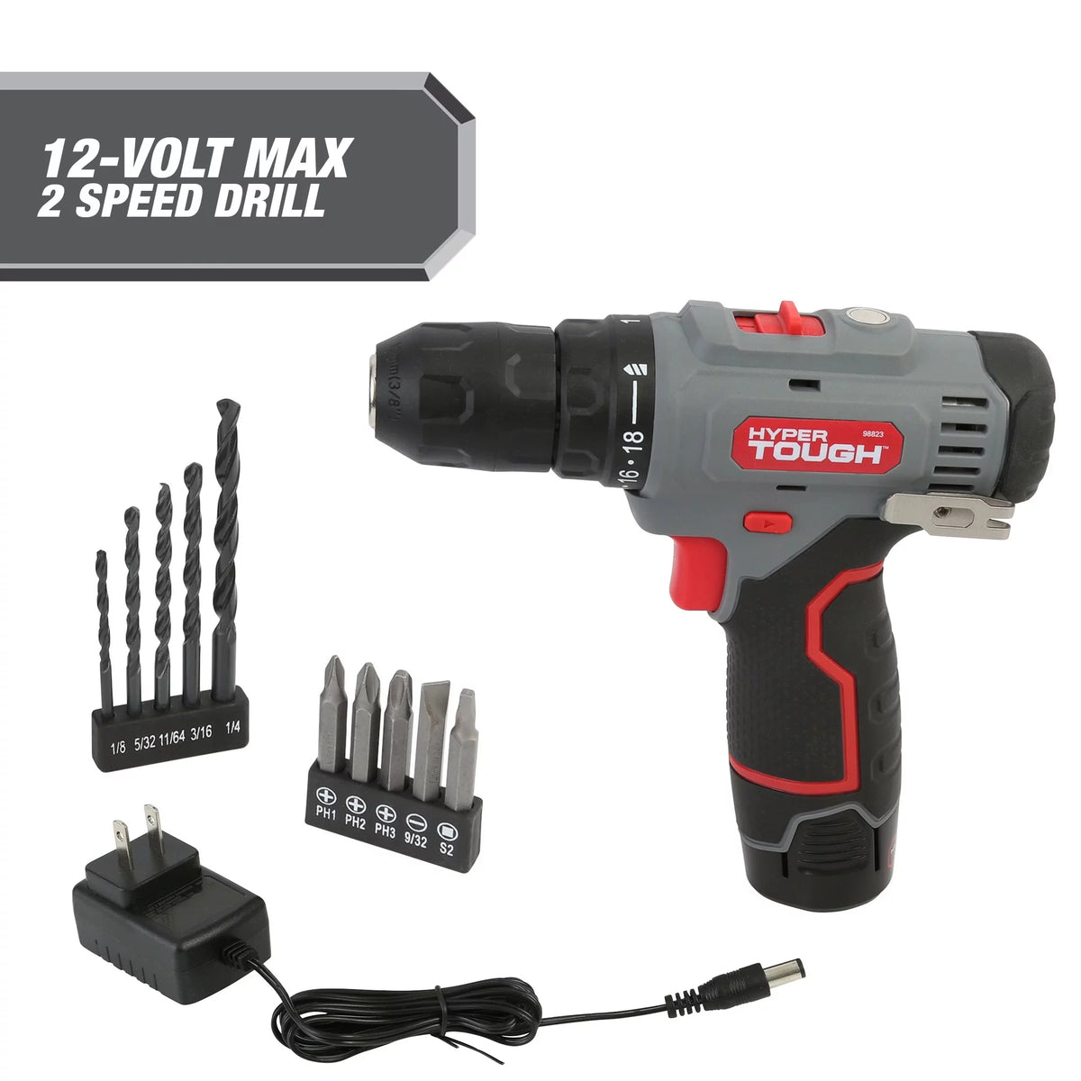 12V Max Lithium-Ion Cordless 2-Speed Drill Driver with Battery and Charger W27634
