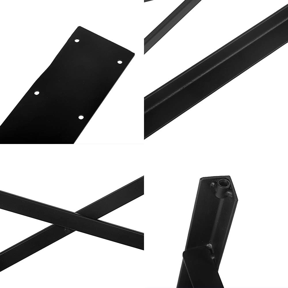 Black 15.7” Cast Iron Table Legs 2 PCS O146171