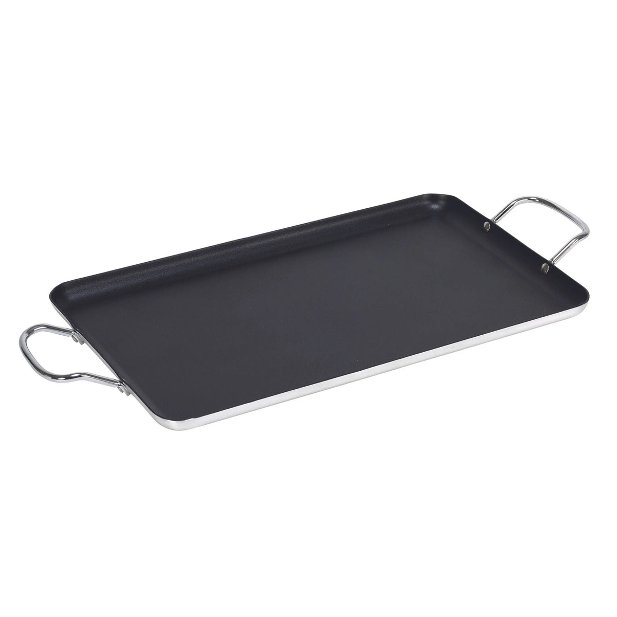 Black 20 x 12 Nonstick Double Burner Griddle K549558
