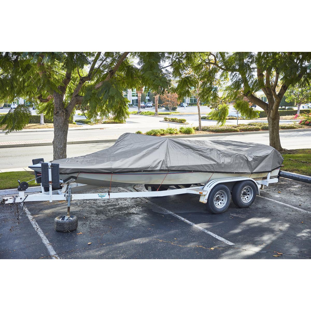 12 ft. x 20 ft. Silver and Black Weather-Resistant Tarp S9061
