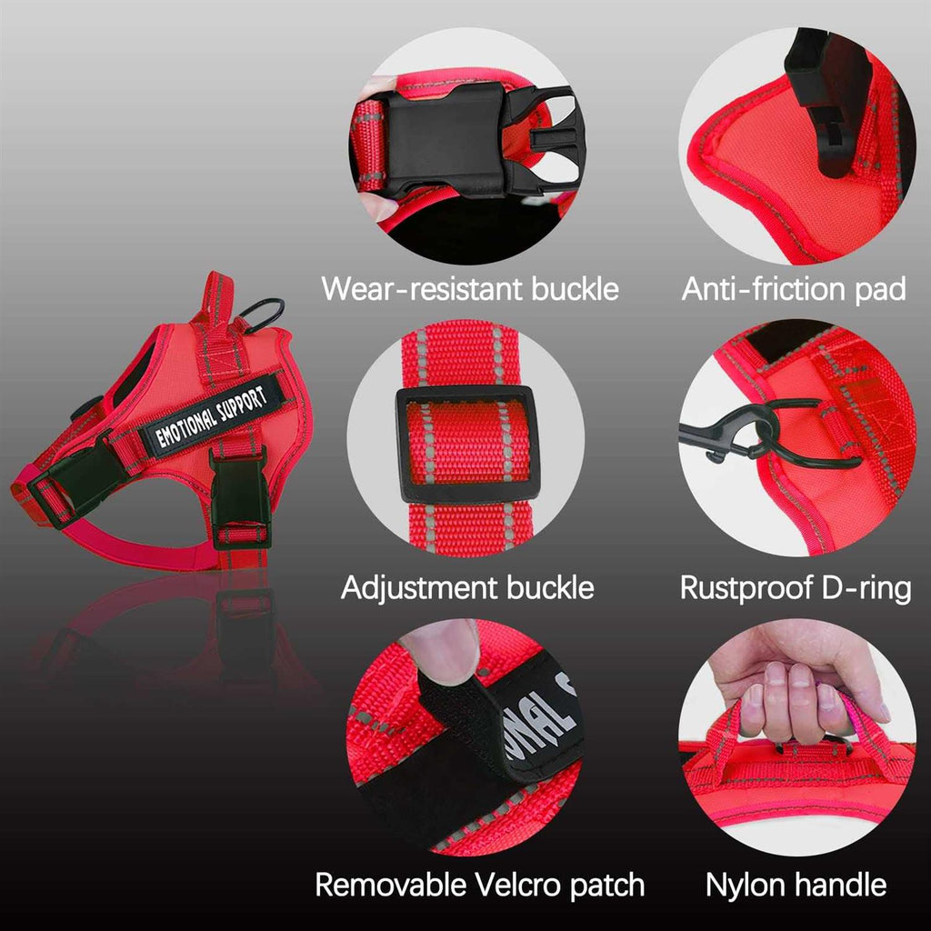 Reflective Breathable Adjustable No-Pull Dog Harness T312559