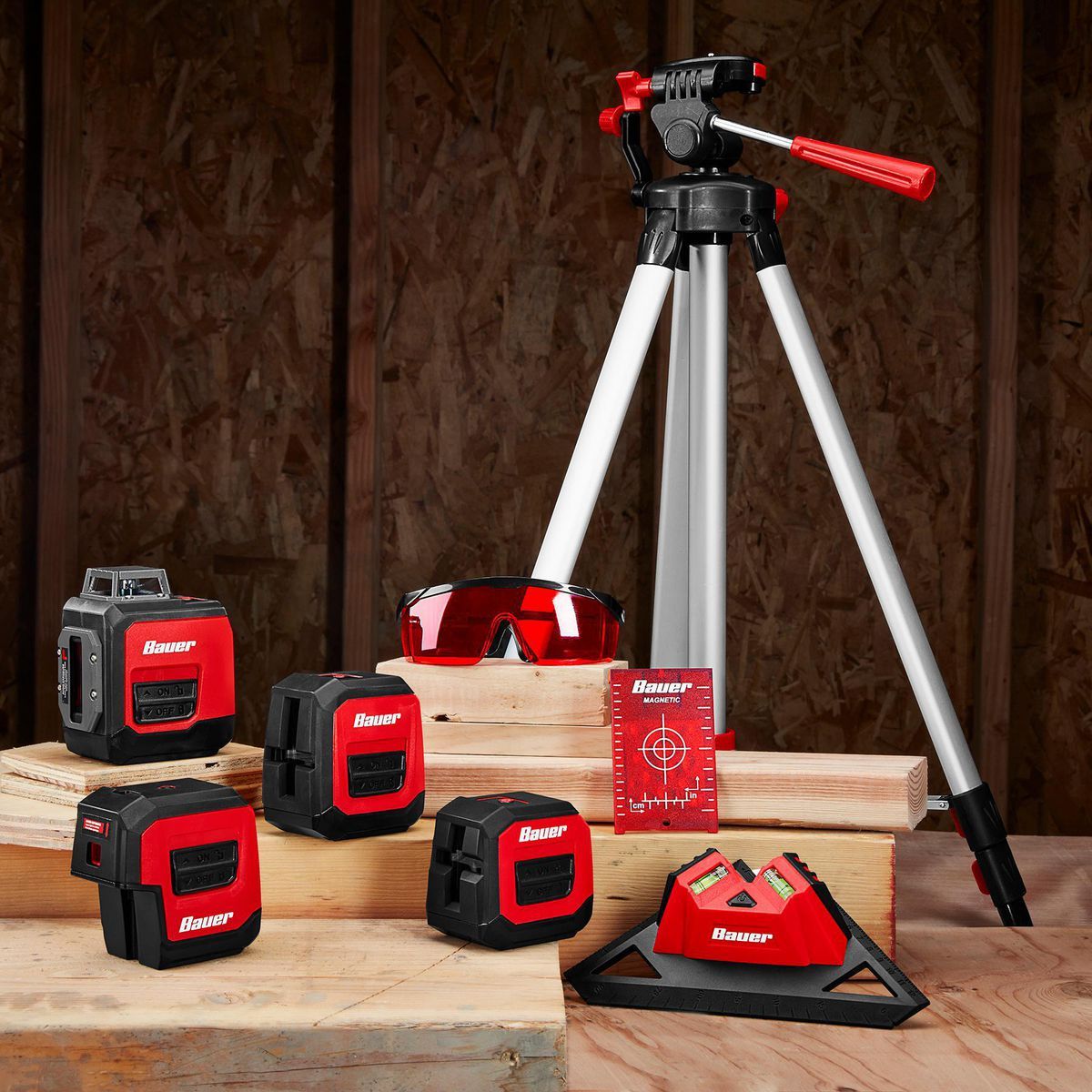 Self-Leveling 360 Horizontal Cross-Line Laser Level S291957