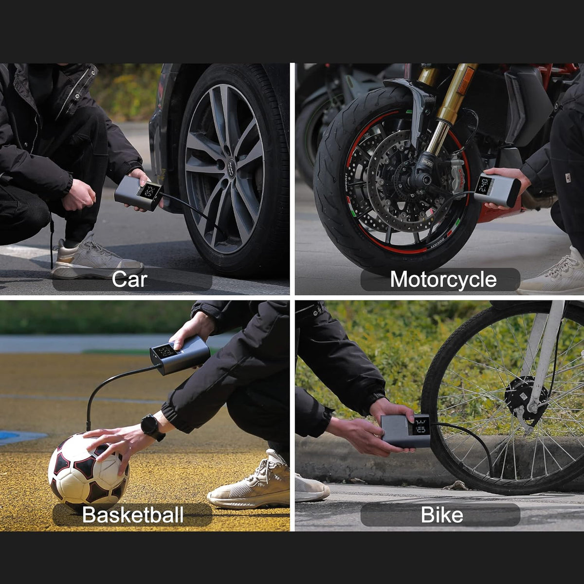 150PSI 7800 mAh Portable Air Compressor with LED Light G3003