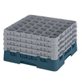 Teal Compartment Glass Rack B936