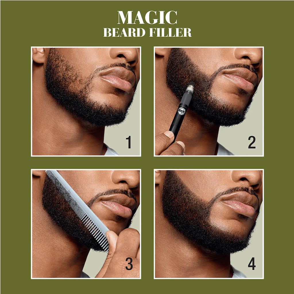 Natural Black Beard Filler V6582