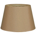 14x22 Tapered Shallow Drum Hardback Lamp Shade Green Gold A294