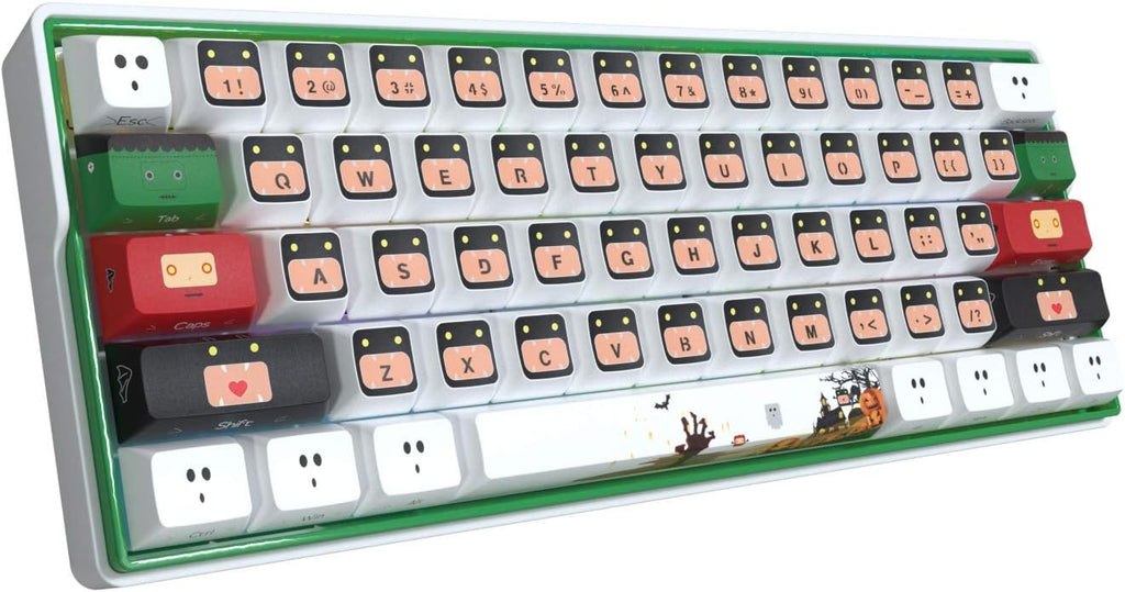 Wireless 60% Mechanical Gaming Keyboard Hot Swappable RGB Backlit PBT Keycaps L9072