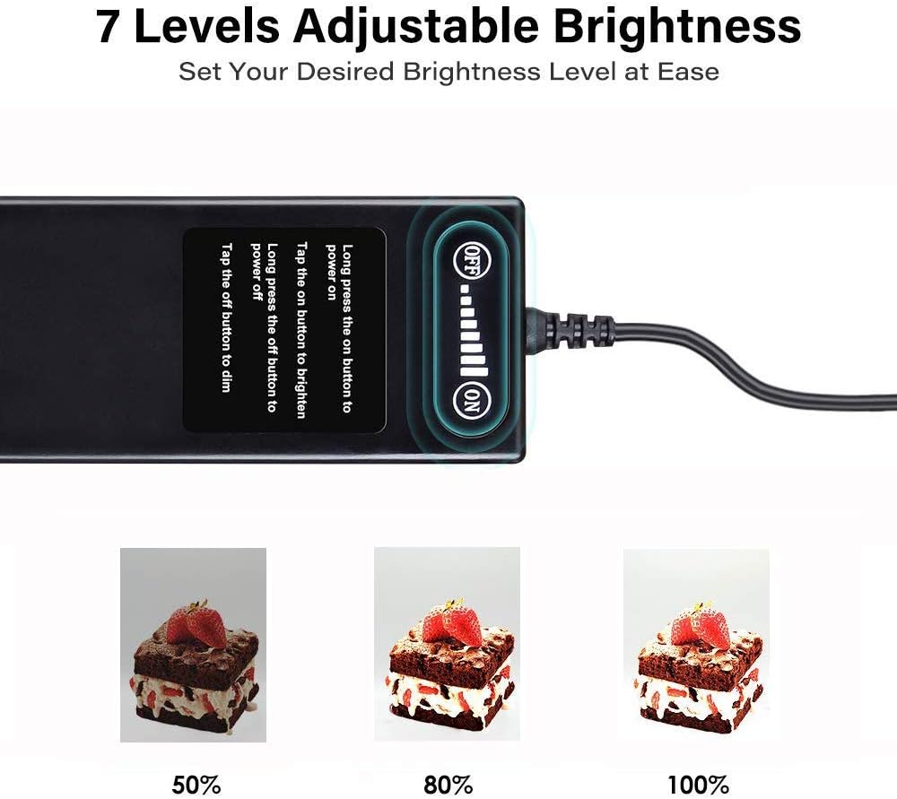 Portable Foldable 24 x 24 Inch Photo Studio Light Box Kit with LED Lights and 6 Color Backdrops O7535