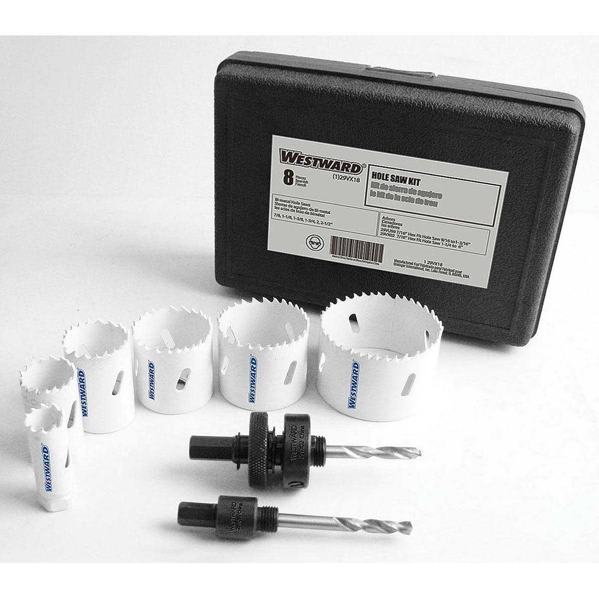 8 Pcs Bi-Metal Hole Saw Electrical Kit M512
