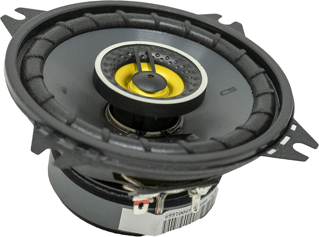 4 Inch Car Audio Speaker with Woofers, Yellow (2 Pack) V790416