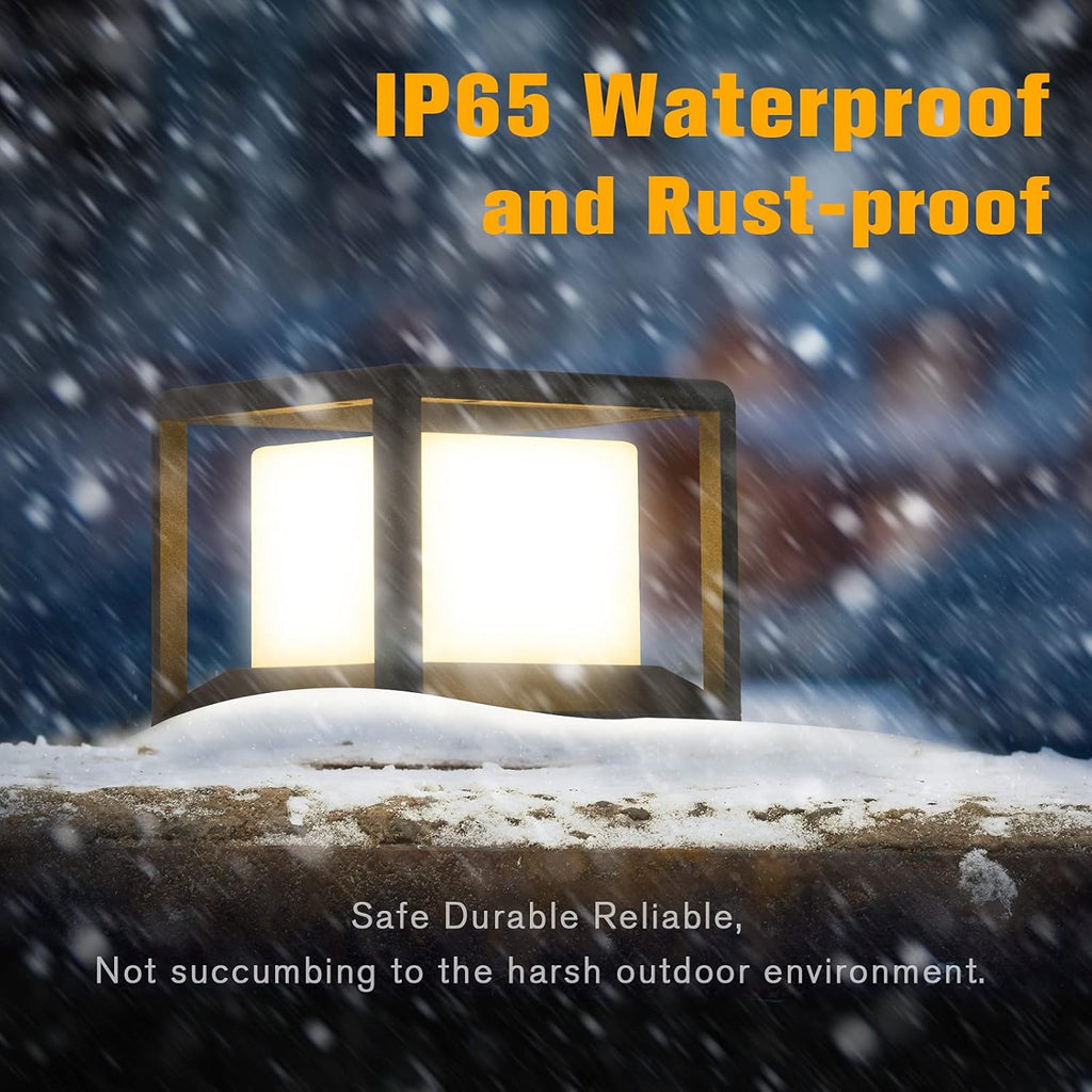 Solar Post Cap Light 3000K IP65 Waterproof F4369