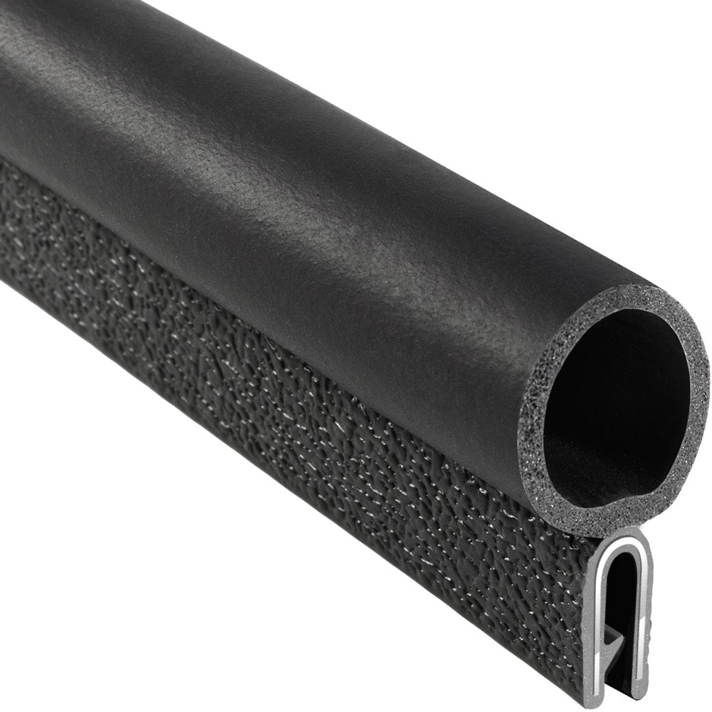 PVC EPDM Rubber Trim Seal with Top Bulb, 3/32” Edge, 3/4” Bulb, 25’ Length P78278