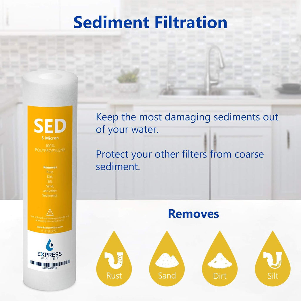 Reverse Osmosis System Replacement Filter Set, 21 Filters, 10 inch N751687