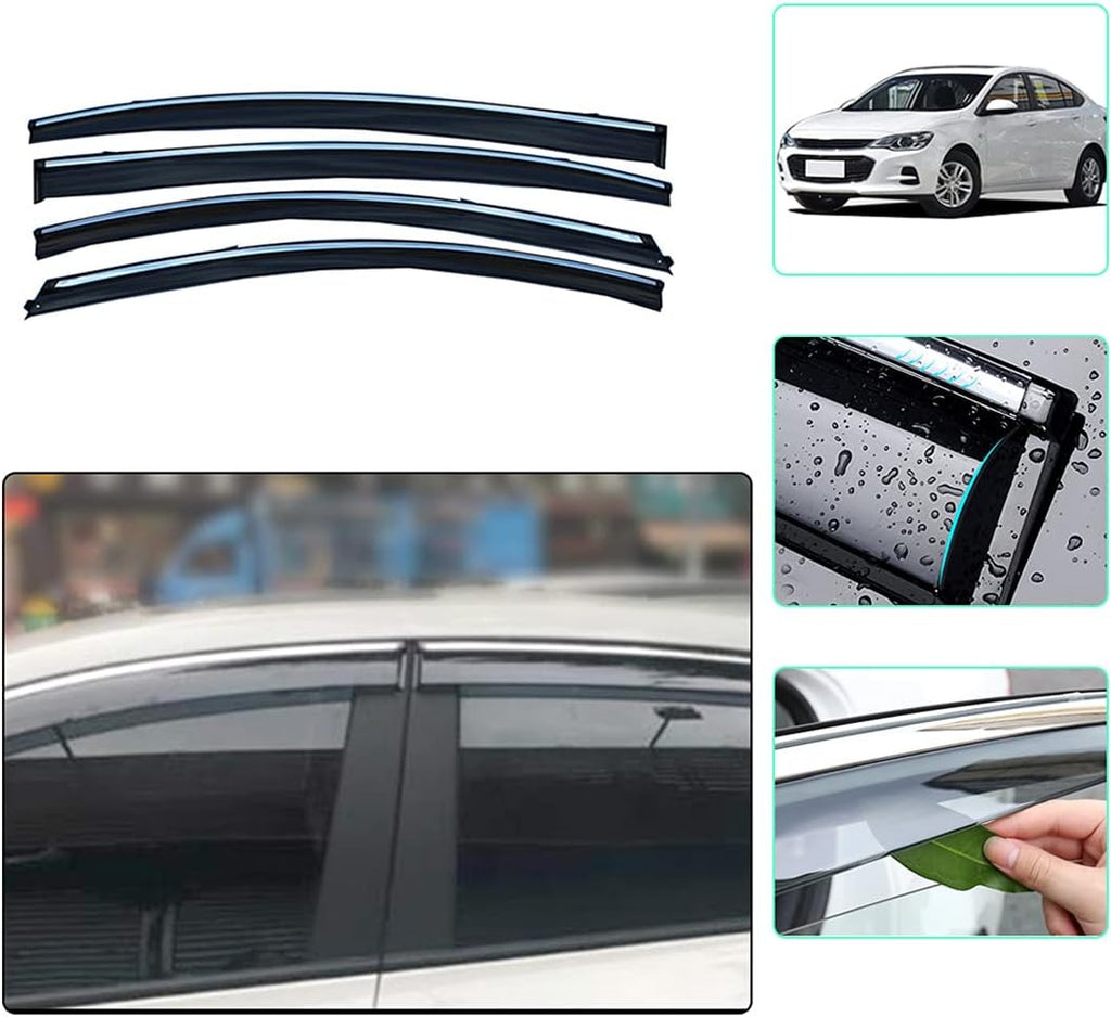 Side Window Deflector 4 Pcs Set O849