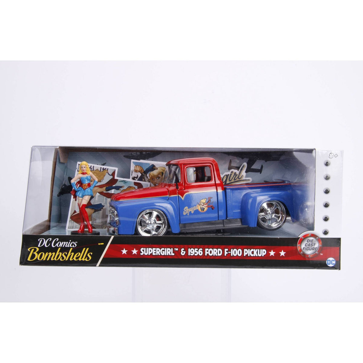 Die Cast Supergirl & 1956 Ford F-100 Pickup R2756