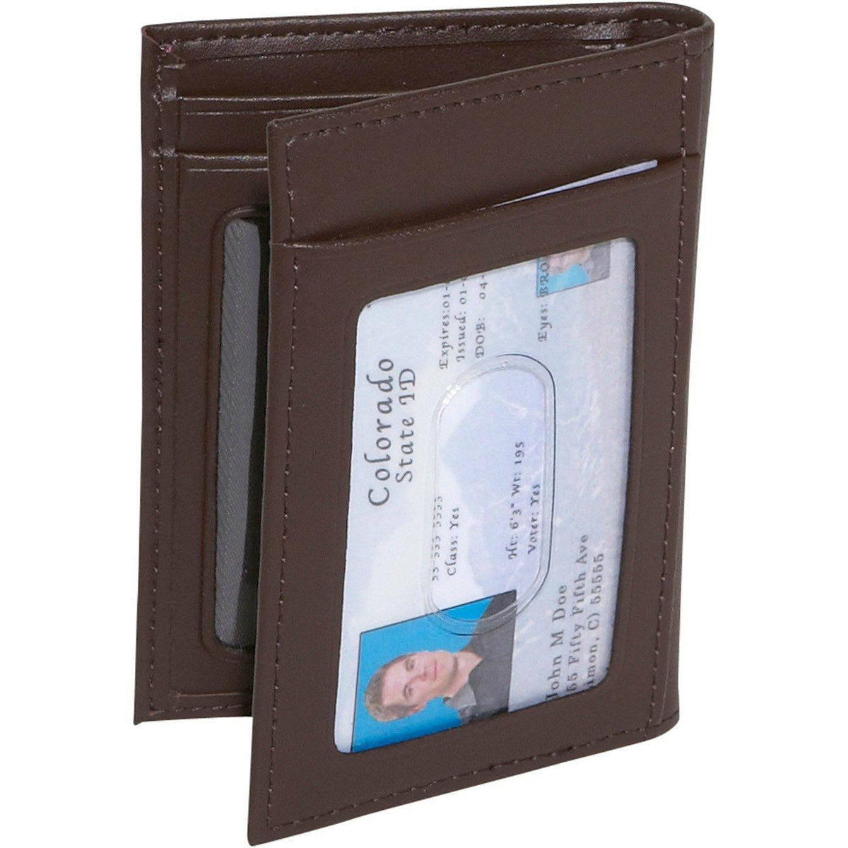 Black Leather Card Case G2245