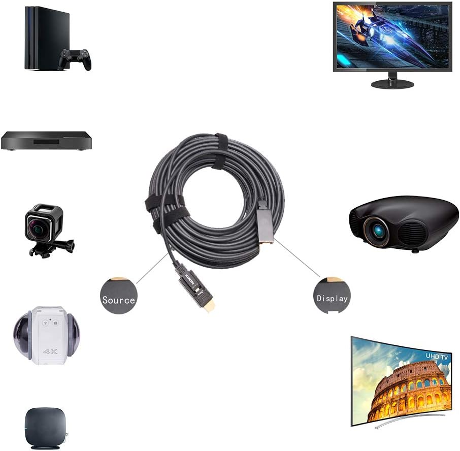 Fiber Optic HDMI Cable 100 Feet 4K 60Hz X6478