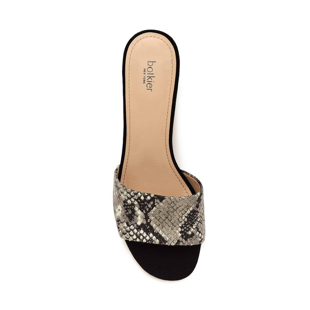 Snake-Print Slide Sandals C708634