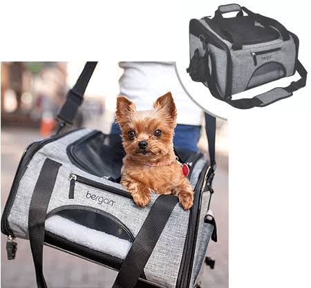 Pet Carrier 15.75 inchx12 inchx10.5 inch Heather Gray N950