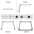 Black Adjustable 66-120 inch Ceiling Rod Z8002