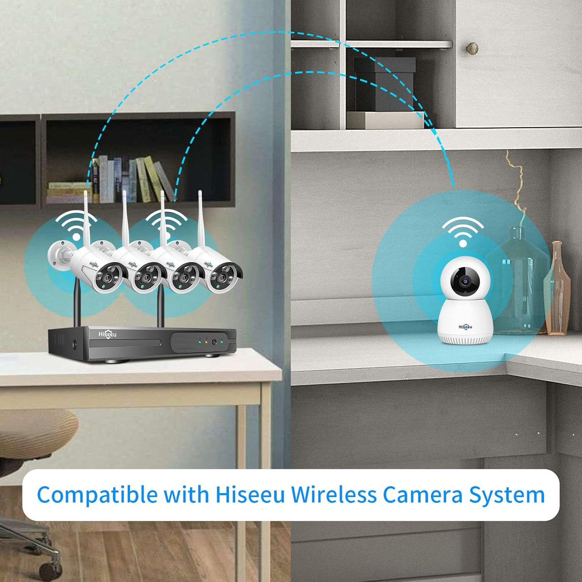 3MP Wireless Security Camera with Night Vision Pack of 2 D598