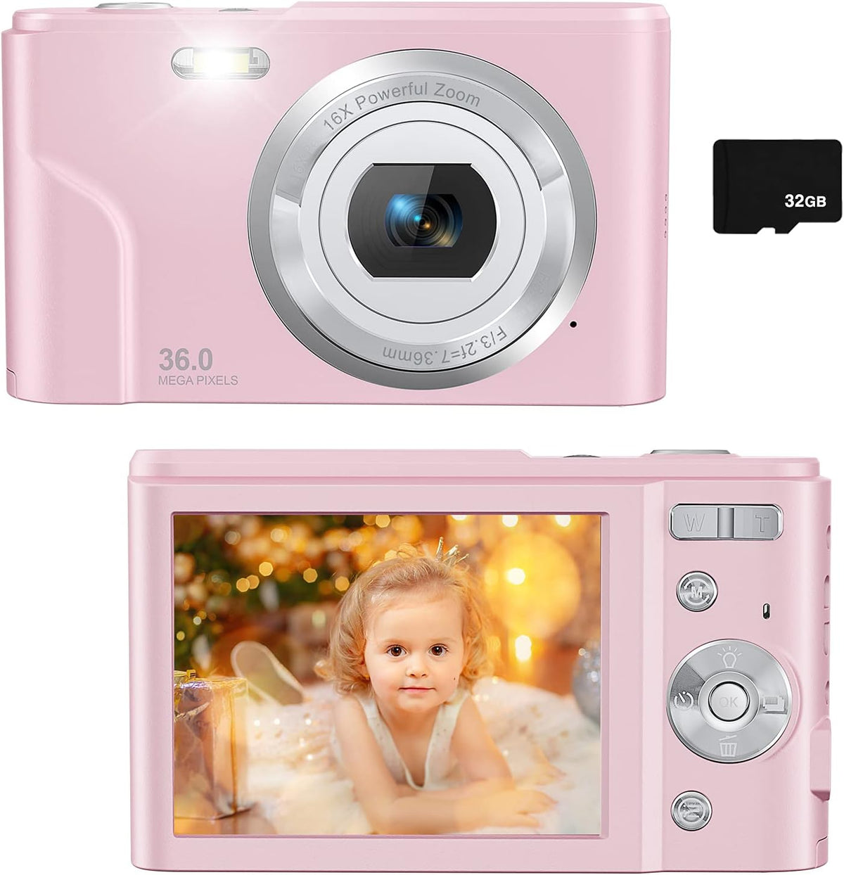 Kids Digital Camera with 32GB SD Card X9028