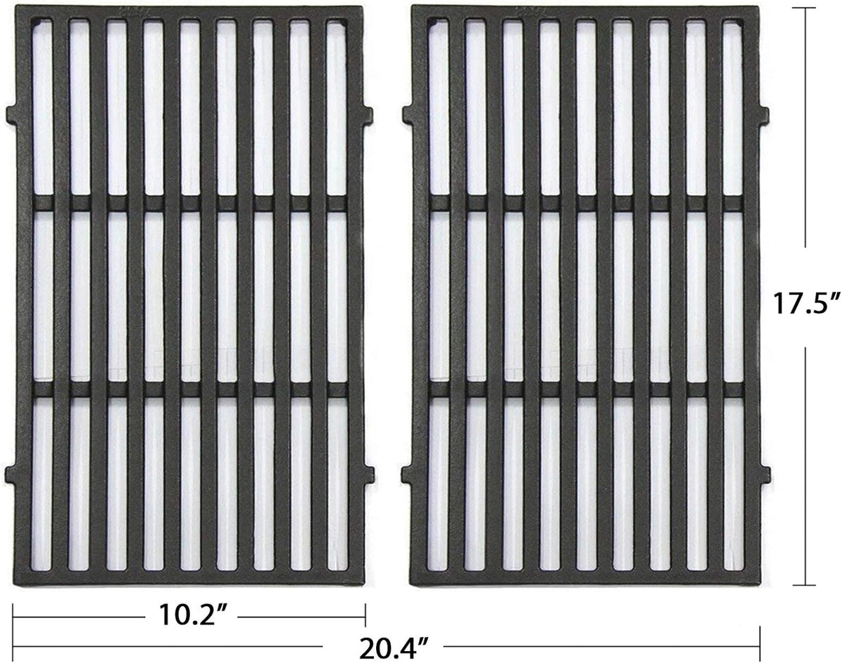 17.5 Inches Cast Iron Grill Grates Pack of 2 H572