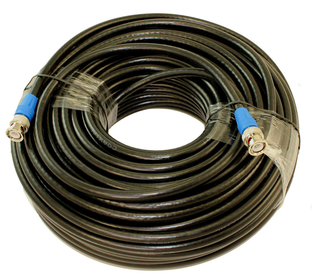 100ft 6G-SDI 4K BNC Coax Cable RG6 18AWG Male to Male Gold Plated J63410