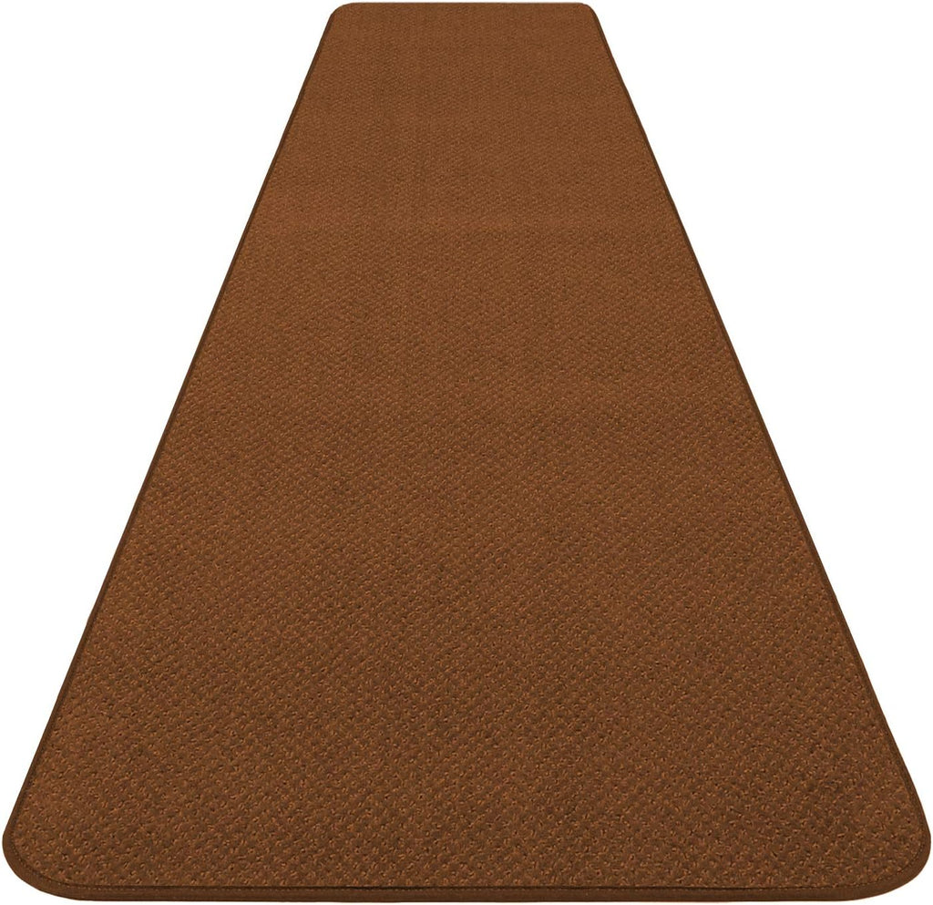 Skid-Resistant Carpet Runner Toffee Brown 6 Feet X 27 Inches K35980