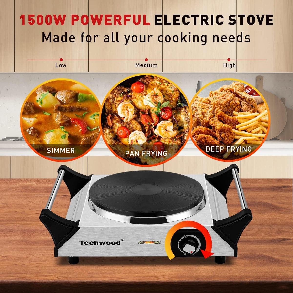 1500W Electric Single Burner Hot Plate R519