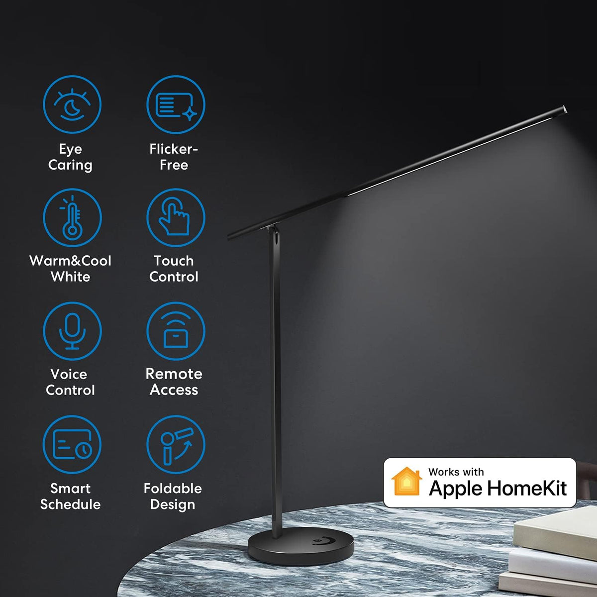 Smart LED Desk Lamp with Tunable White and Remote Control Z1466