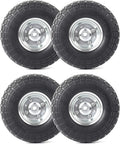10-Inch Solid Rubber Tires and Wheels 4-Pack Z2130