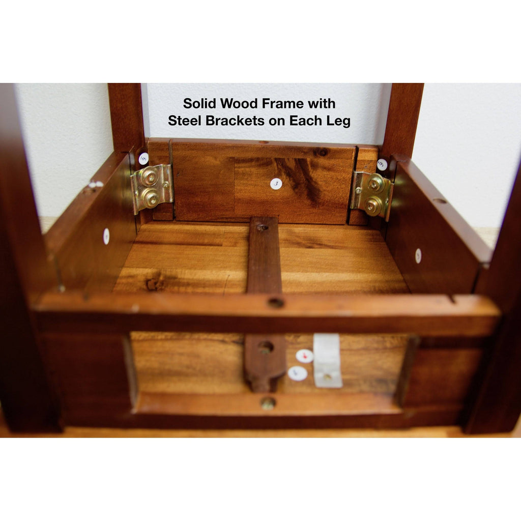 2-Tier Acacia Wood Plant Table with Drawer Y24181