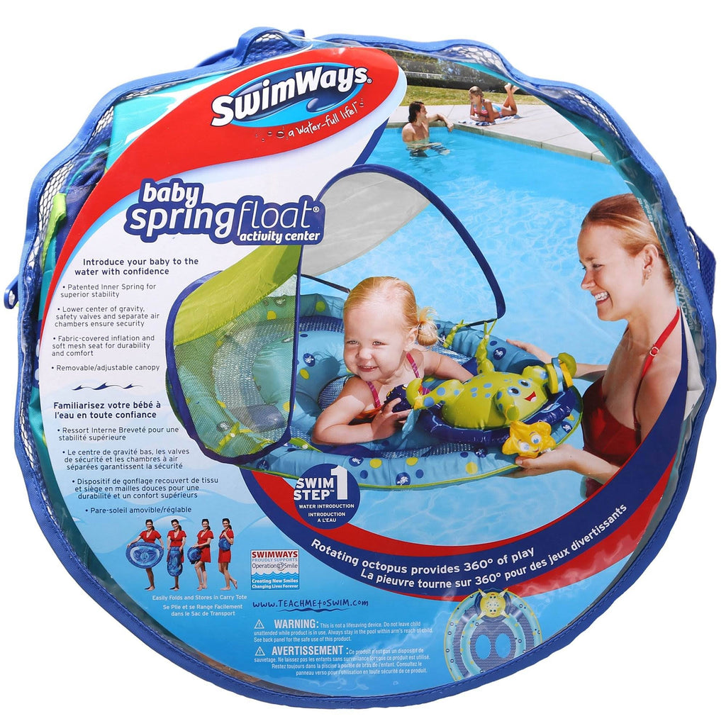 Baby Spring Float Pool Raft with Sun Canopy 2 Pack H136