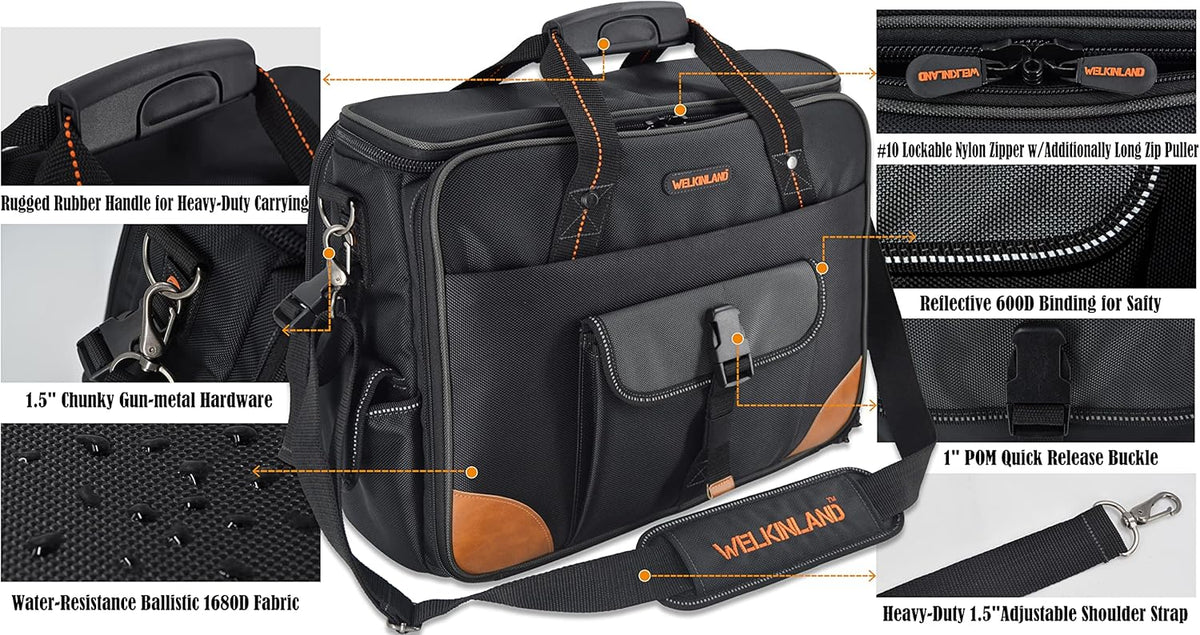 Electrician Tool Bag with 88 Pockets K84387