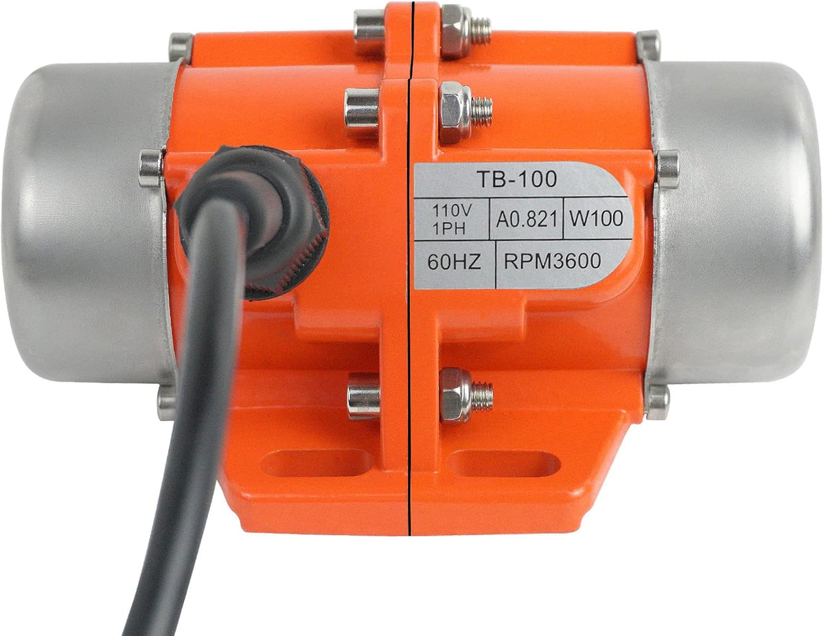 100W Single Phase Electric Vibrating Motor Aluminum Alloy Case AC 110V 3600rpm K40358